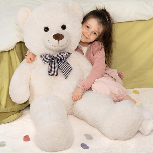 MaoGoLan Giant Teddy Bear - 4 Feet Stuffed Animal for Baby Shower, Life Size Large Teddy for Girlfriend, Boyfriend,