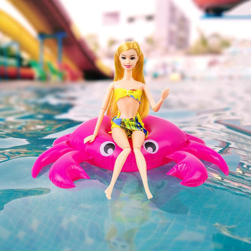 UNICORN ELEMENT 9 Pcs Cute 11.5 Inch Girl Doll Swim Accessories Set for Pool Toys