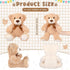 7 Packs Zomiboo Plush Bear Stuffed Animals Plush Soft Cute Stuffed Dolls Birthday Party Decorations(Classic Colors)