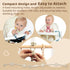3Pcs Set 3-12 Baby Silicone Teether Toy - Food-Grade Silicone Teething Relief Toys,Wooden Ring Teether Cute Bear Toy