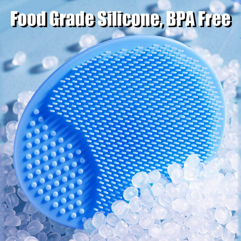 MR LION Baby Bath Brush, Baby Cradle Cap Brush, Silicone Massage Brush, Silicone Scrubbers Exfoliator Brush, Baby Skin