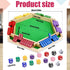 6 12+4 Shut The Box Game for Players - Wooden Board Tabletop Family Math Game with Dice