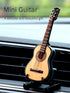 KooingTech 3.9in Miniature Guitar, Wooden Tiny Guitar Decorative Model for Mini Music Ornament Display Dollhouse