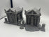 Hautico Church Houses and Ruins Scene - Architecture Terrain Scenery for 18-28mm Miniatures