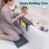 Bath Kneeler and Elbow Rest Pad Set - 2PC Premium Baby Bath Mat Set, Non-Slip Kneeling Pad with Storage Pockets