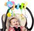 Caterbee Baby Car Seat Toys, Hanging Activity Spiral Plush Stroller Toys with Rattle for Boy or Girl (Elephant)