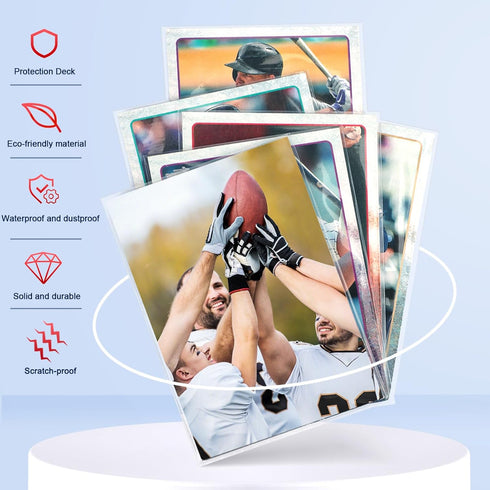 3000 Counts Card Sleeves TopLoaders for Trading Cards, Soft Clear Baseball Card Sleeves Plastic Card Protector