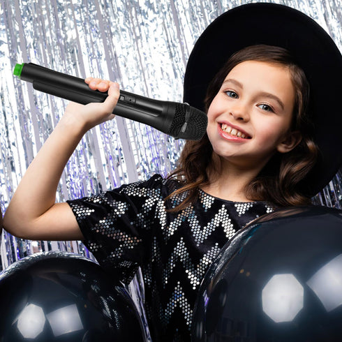 NUOBESTY Fake Microphone for Kids, Pretend Play Microphone Toys for Halloween Birthday Party Favors