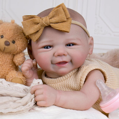 20-inch 3+, Aori Lifelike Reborn Baby Dolls - Realistic Newborn Girl with Soft Body, Premium Weighted Baby Doll That