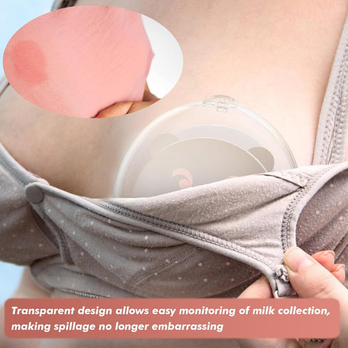 FCF BPA-Free,2.8oz/80ml,2 Pack Wearable Milk Collector | Silicone Milk Collectors