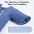 Exzzzllent 6-9 100% 2-Way Baby Transition Sleep Sack Months Cotton Warm Thick Transition Swaddles for Newborns Infant