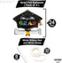 KatchOn Graduations Cap Balloons - Big 24 Inch | Graduation Hat Balloons for 2025 Party Decorations