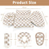 with3 DILIMI Infant Car Seat Insert, Baby Car Seat Head Support with Removable Headrest, Adjustable Newborn Car Seat