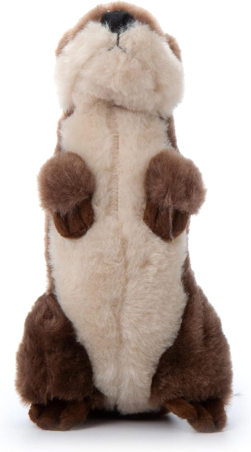 10 inches The Petting Zoo River Otter Stuffed Animal Standing, Gifts for Kids, Wild Onez Zoo Animals, River Otter Plush
