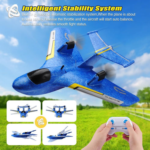 Toys,2.4GHz 6-axis RC Water Plane,RC Airplane for Water Land and Air, Remote Control Airplane Flying Fighter Gyro