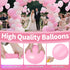 111Pcs 18 12 5 Inch KAWKALSH Light Pink Balloon Arch Kit Latex Party Balloons Garland for Birthday Baby Shower Wedding