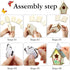 Outus 24 4 Pcs Wooden DIY Birdhouse Kits for Kids to Build, Shapes Birdhouse Kit Wooden Unfinished with Butterfly