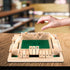 AMEROUS Shut The Box Dice Game - Classic 4 Sided Wooden Board Game for 1-4 Players, Includes 10 Dice