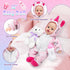 12 Inch Backpack Playset Set 12''Doll deAO Soft Baby Doll Glow in Dark Carrier Toys Baby Care Toys with Clothes Bottle