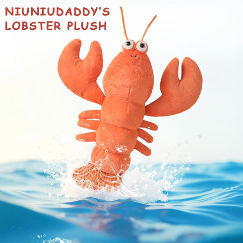 23" 3.3 Niuniu Daddy | Pound Lobster Weighted Stuffed Animals for Kids Adults, Large Lobster Weighted Plush Toys Animal