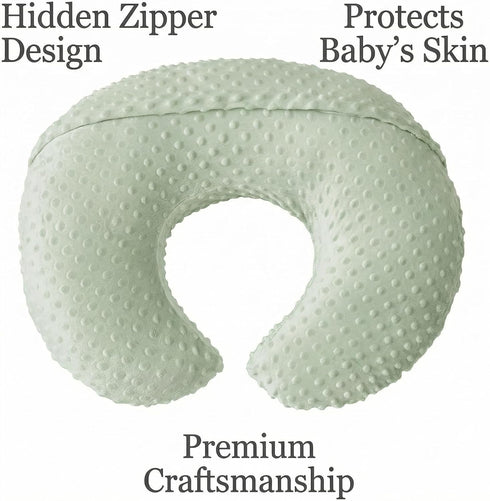 OMYS Nursing Pillow, Breastfeeding Pillows with Removable Cover for Mom with Breathable Filling, Ergonomic Baby Feeding