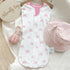 0-2 Pack 2) Baby Swaddle Months, Cotton Arm-In Zipper Sleep Sack, Wearable Blankets Wrap for Newborn Infant Girls (Bow