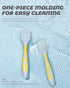 Toddler Utensils Set, 10 Pcs with Bendable Handle, 5 Forks and 5 Spoons, Silicone Baby Feeding Set for Self Feeding
