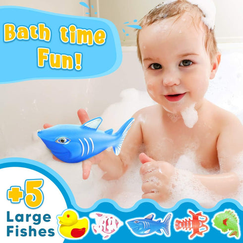 Goody King Magnetic Fishing Game, Pool Toys for Kids, Outdoor Indoor Carnival Party Water Bath Toy for Toddlers