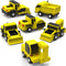 Tub Works Construction Trucks Mold Free Bath Toys, 6 Pack | Sealed,