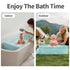 6M-3Y Baby Collapsible Bathtub, Travel Bath Tub for Baby, Foldable and Portable, Easy Storage, Non-Slip Base