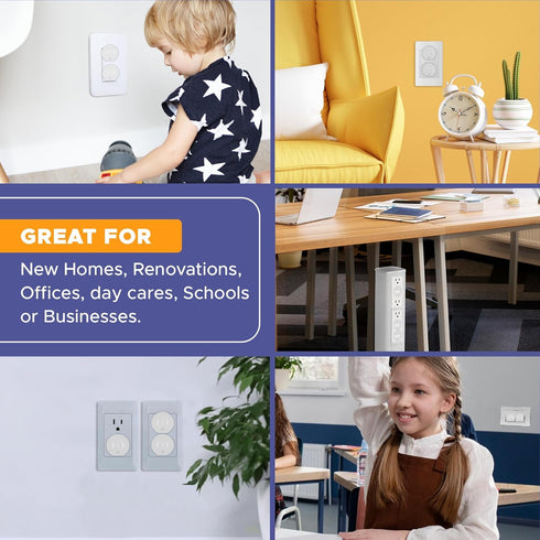 Mommys 36 Pack Helper Outlet Plug Covers Baby Proof Electrical Outlet Protectors, Childproof Socket Safety Caps, Easy