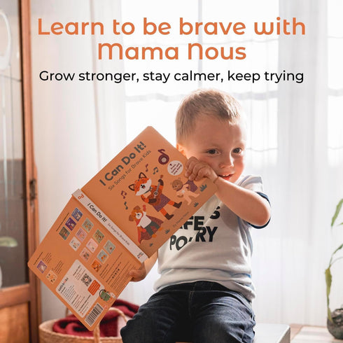 1-3 Cali's Books Music Book for Toddlers Years Old - I Can Do It by Mama Nous Musical Book with Headphone Jack