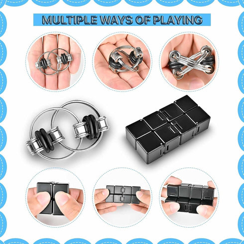 Set Pack Fidget Toys Adults Fidgets for Classroom Must Have Autism Sensory Figette Cube ADHD Special Treasure Prize