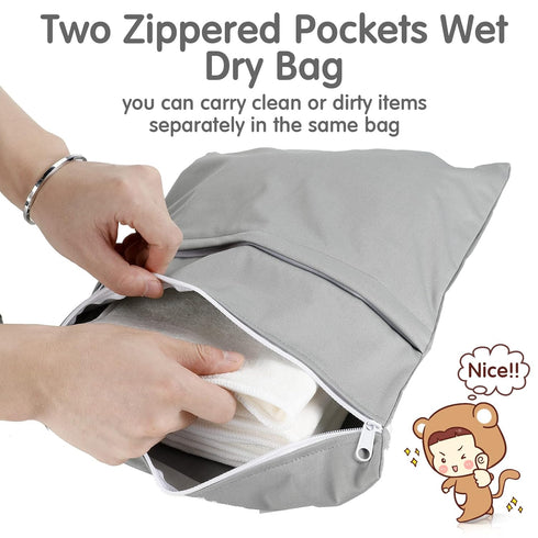 24 Pack 3 Cloth Diaper Inserts Reusable Newborn Layer Absorbent Breathable Cloth Diaper Inserts Overnight Microfiber
