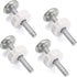 M10 (10mm/0.39") Gate Adapters 4PCS, OwnMy Gate Threaded Spindle Rod Accessory Pressure Gate Replacement Parts for