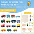 31 Set 15 10 Set Set Joqutoys PCS Wooden Train Cars - Magnetic Train Includes Cars, Bonus Connectors & Storage Bag
