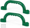 Play Platoon Playground Safety Handles, 2 Pack Green Grab Handle Bars for Outdoor Jungle Gym