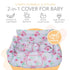 2-in-1 Binxy Baby Cushy High Chair Cover and Shopping Cart Cover for Baby, Comfortable Cover for Grocery Cart