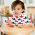 Bulletgxll Set 4, Airplane Pattern Unisex Baby Burp Cloths of Soft Absorbent Organic Cotton Muslin Burping Cloths