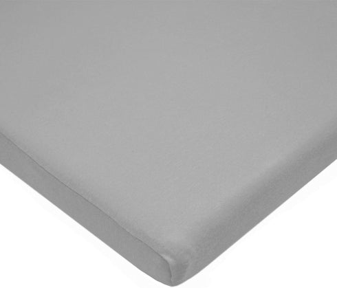 American Baby Company Fitted Bassinet Sheet, 15" x 33", 100% Natural Cotton Jersey Knit, Gray