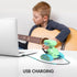 ALLCELE Robot Toys, Rechargeable RC Robots for Kids Boys, Remote Control Toy with Music and LED Eyes, Ideal Gift