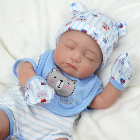 1722 Inch Dolls,13 Set 3+ BABESIDE Reborn Baby Doll Accessories for Pcs Baby Doll Clothes and Bear Gift Includes