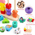 2 3 4 Vinlon Montessori Toys for Toddlers Years Old -Princess Unicorn Fairy Mermaid Shapes Sorting Stacking Vivid