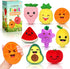 Sensory Toys for Kids, 8 Pack Mini Fruit Soft Stuffed Plush Toy