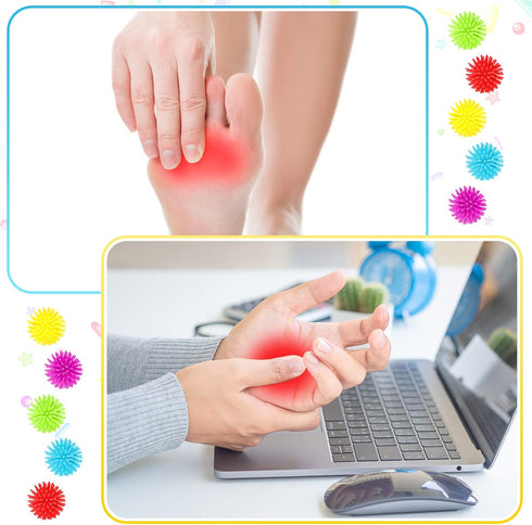 HyDren Mini Spiky Porcupine Balls Stress Toy, 25 Pack, Multi Color, 1.18 Inches, Fidget Sensory Toy for Teens and Adults