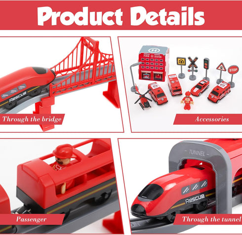 Set 92 2-8, Sets 2 3 4 5 6 7 92 Wdmiya Train for Toddlers, Pcs Train Toys for Kids Ages Electric Trains with Tracks