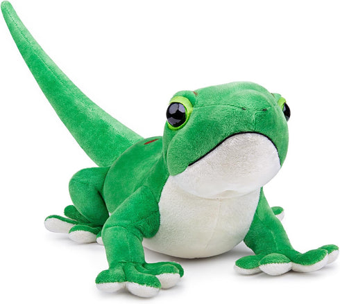 Day Geckos Lizard Plush, 16inch Lifelike Stuffed Animal, Soft Fat Tail Geckos Plushie for Kids
