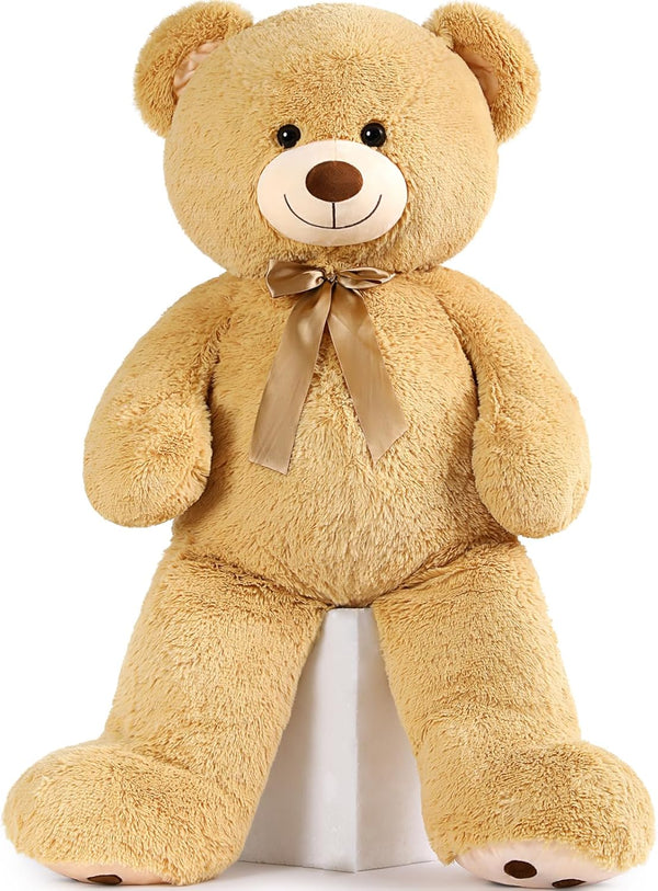 MorisMos Giant Teddy Bear Stuffed Animal - 4ft Life Size Plush Bear Gifts for Kids and Women