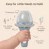 4 2 Pack Moonkie Baby Fruit Feeder with Freezer Tray, BPA Free Silicone Food Feeder for Infant Self Feeding, Breastmilk