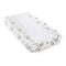 Levtex Baby Fiori Diaper Changing Pad Cover - Fits Most Standard Changing Pads, White Plush with Pink Flowers